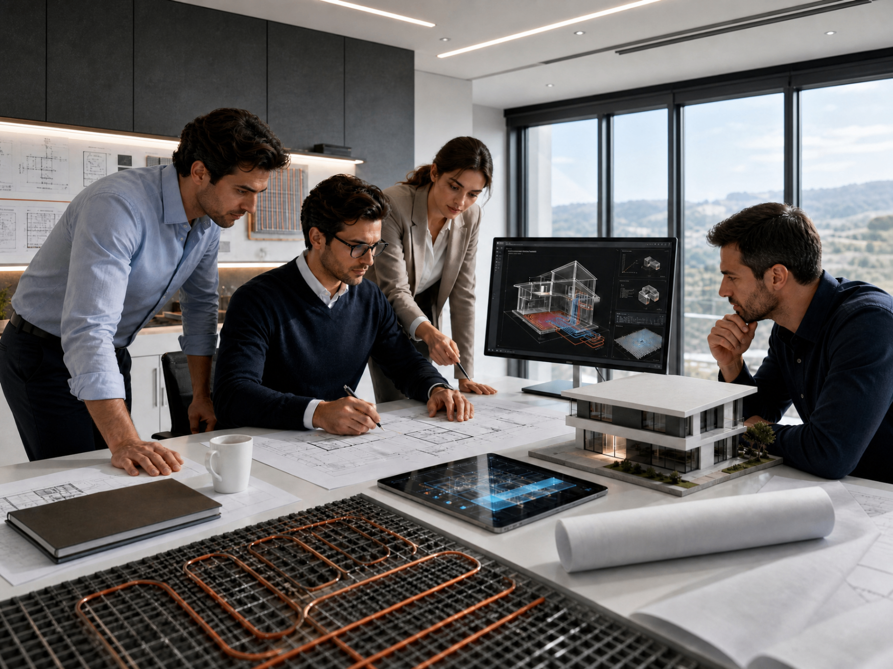 Tecnico BIEMMEQ con progetti energetici